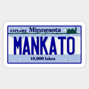 Mankato License Plate Sticker